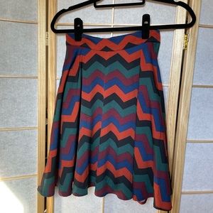 ModCloth Just This Sway Skater Skirt